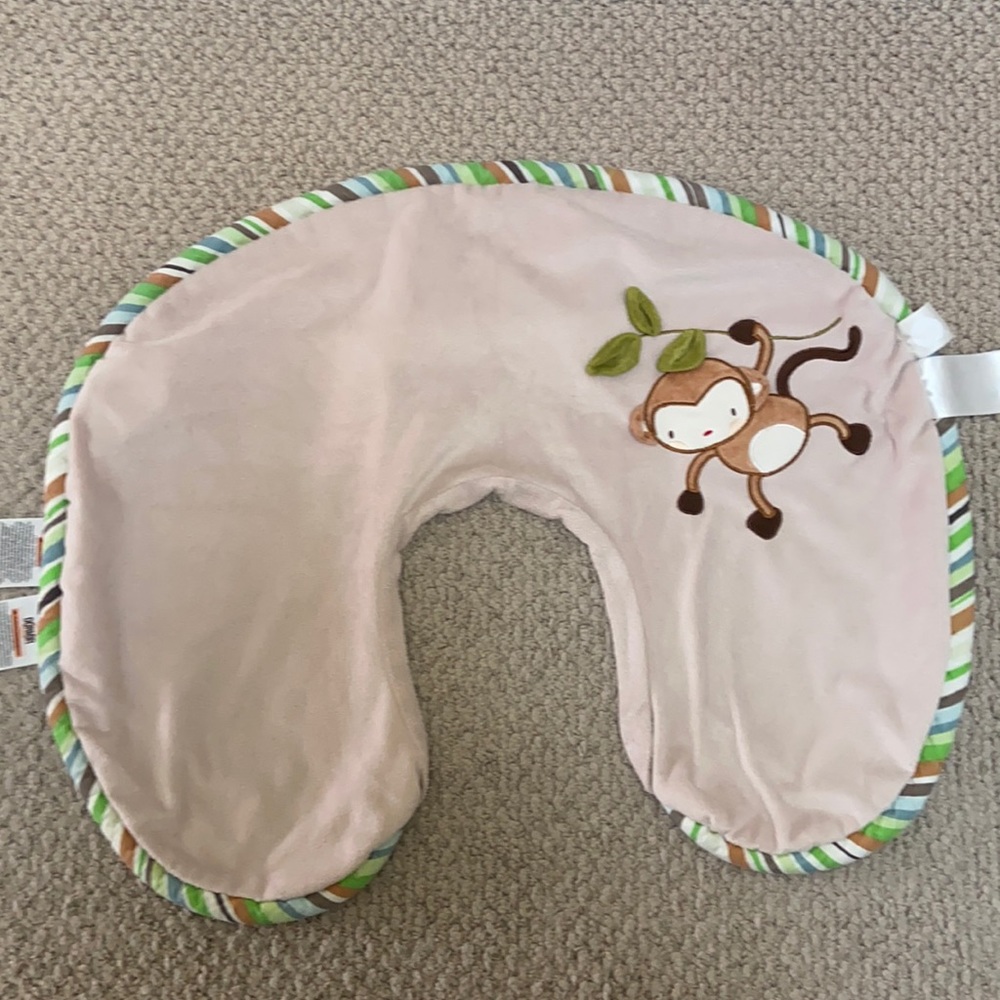 Bobby Deluxe Velour Monkey Cover with Green Striped Trim and Back